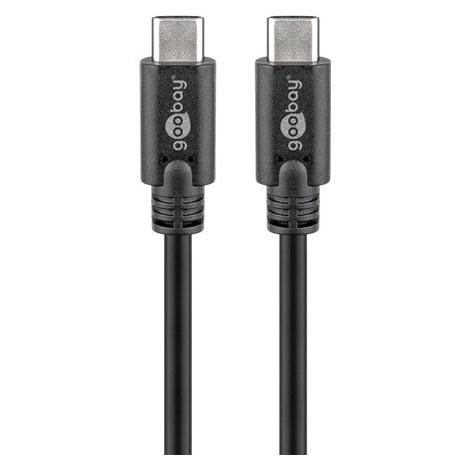 Goobay | USB-C cable | Male | 24 pin USB-C | Male | Black | 24 pin USB-C | 0.5 m